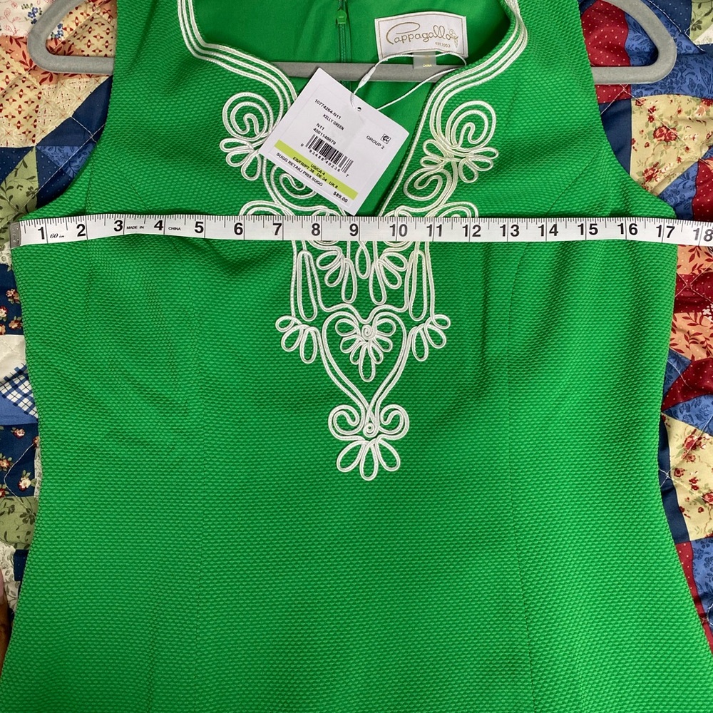 Pappagallo The Amaya dress v-neck stretch pique - Picture 11 of 12
